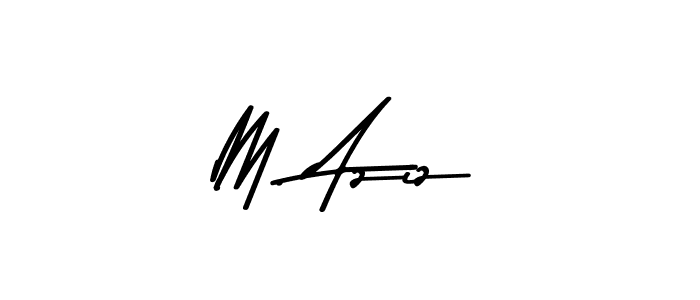 if you are searching for the best signature style for your name M. Aziz. so please give up your signature search. here we have designed multiple signature styles  using Asem Kandis PERSONAL USE. M. Aziz signature style 9 images and pictures png