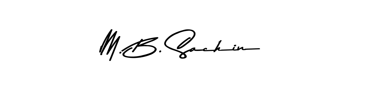 Similarly Asem Kandis PERSONAL USE is the best handwritten signature design. Signature creator online .You can use it as an online autograph creator for name M. B. Sachin. M. B. Sachin signature style 9 images and pictures png