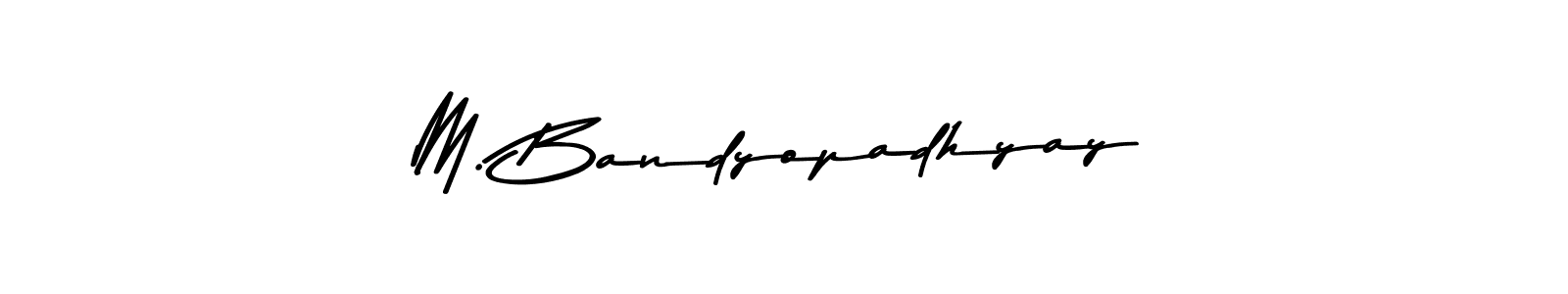 Use a signature maker to create a handwritten signature online. With this signature software, you can design (Asem Kandis PERSONAL USE) your own signature for name M. Bandyopadhyay. M. Bandyopadhyay signature style 9 images and pictures png