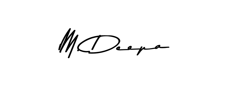 Also we have M. Deepa name is the best signature style. Create professional handwritten signature collection using Asem Kandis PERSONAL USE autograph style. M. Deepa signature style 9 images and pictures png