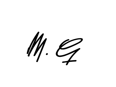 How to make M. G name signature. Use Asem Kandis PERSONAL USE style for creating short signs online. This is the latest handwritten sign. M. G signature style 9 images and pictures png