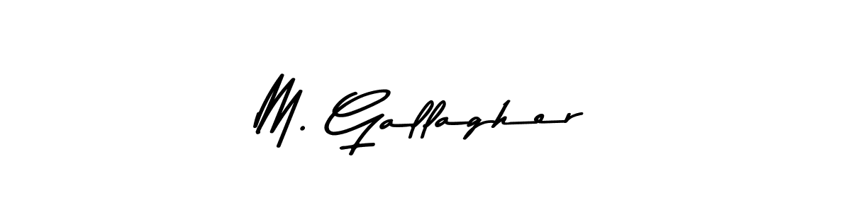 The best way (Asem Kandis PERSONAL USE) to make a short signature is to pick only two or three words in your name. The name M. Gallagher include a total of six letters. For converting this name. M. Gallagher signature style 9 images and pictures png