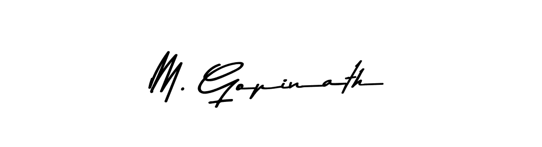 Also we have M. Gopinath name is the best signature style. Create professional handwritten signature collection using Asem Kandis PERSONAL USE autograph style. M. Gopinath signature style 9 images and pictures png