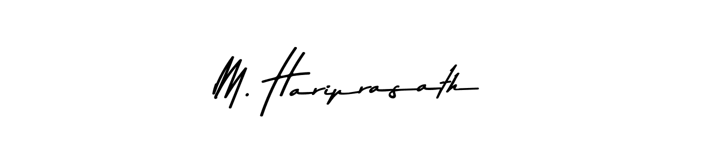 Also You can easily find your signature by using the search form. We will create M. Hariprasath name handwritten signature images for you free of cost using Asem Kandis PERSONAL USE sign style. M. Hariprasath signature style 9 images and pictures png