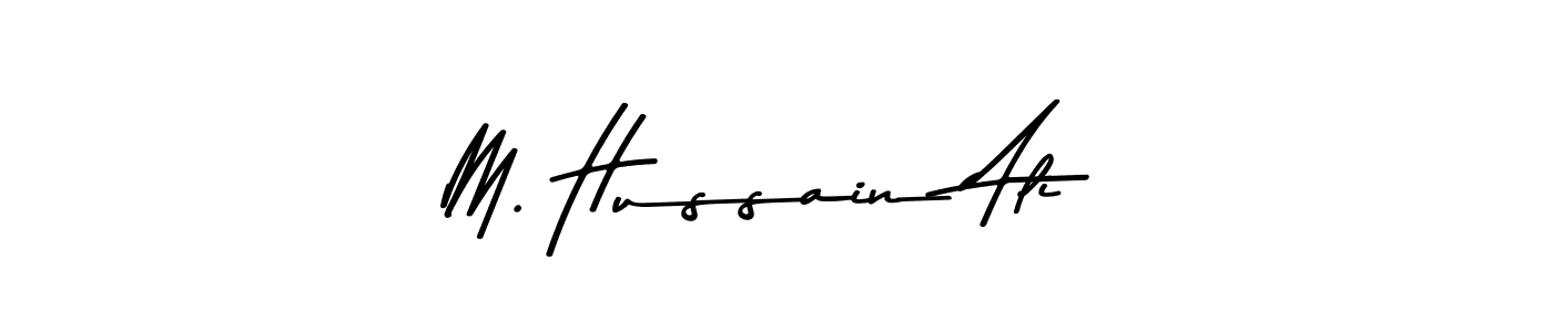 Create a beautiful signature design for name M. Hussain Ali. With this signature (Asem Kandis PERSONAL USE) fonts, you can make a handwritten signature for free. M. Hussain Ali signature style 9 images and pictures png