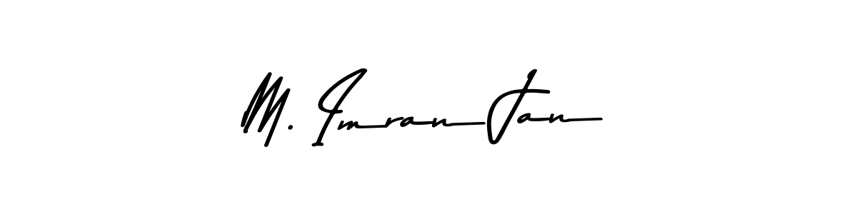 How to make M. Imran Jan name signature. Use Asem Kandis PERSONAL USE style for creating short signs online. This is the latest handwritten sign. M. Imran Jan signature style 9 images and pictures png