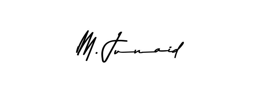 The best way (Asem Kandis PERSONAL USE) to make a short signature is to pick only two or three words in your name. The name M. Junaid include a total of six letters. For converting this name. M. Junaid signature style 9 images and pictures png