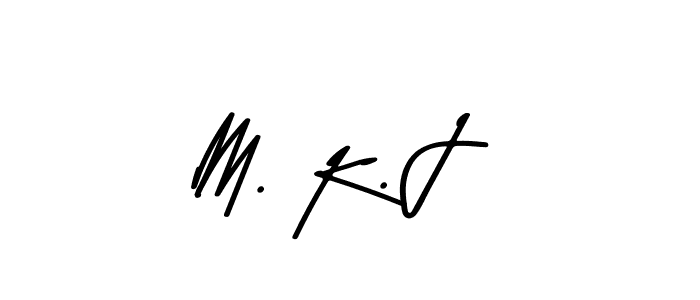 Asem Kandis PERSONAL USE is a professional signature style that is perfect for those who want to add a touch of class to their signature. It is also a great choice for those who want to make their signature more unique. Get M. K. J name to fancy signature for free. M. K. J signature style 9 images and pictures png