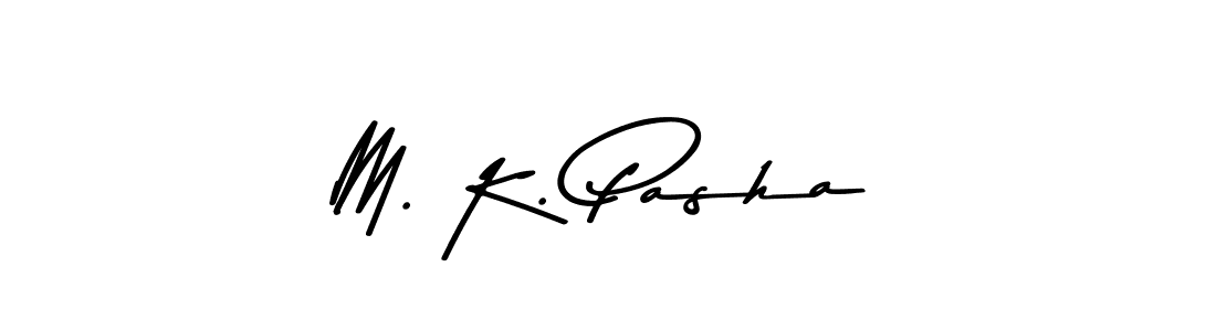 Use a signature maker to create a handwritten signature online. With this signature software, you can design (Asem Kandis PERSONAL USE) your own signature for name M. K. Pasha. M. K. Pasha signature style 9 images and pictures png