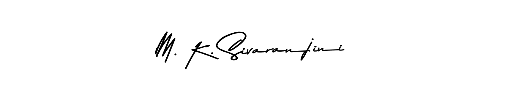 if you are searching for the best signature style for your name M. K. Sivaranjini. so please give up your signature search. here we have designed multiple signature styles  using Asem Kandis PERSONAL USE. M. K. Sivaranjini signature style 9 images and pictures png