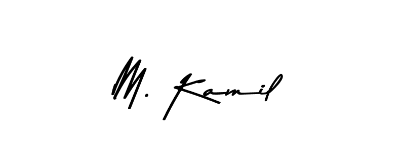 The best way (Asem Kandis PERSONAL USE) to make a short signature is to pick only two or three words in your name. The name M. Kamil include a total of six letters. For converting this name. M. Kamil signature style 9 images and pictures png