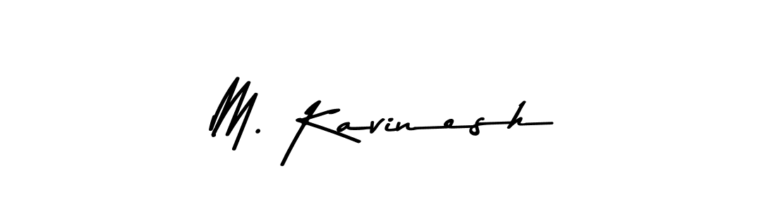 The best way (Asem Kandis PERSONAL USE) to make a short signature is to pick only two or three words in your name. The name M. Kavinesh include a total of six letters. For converting this name. M. Kavinesh signature style 9 images and pictures png