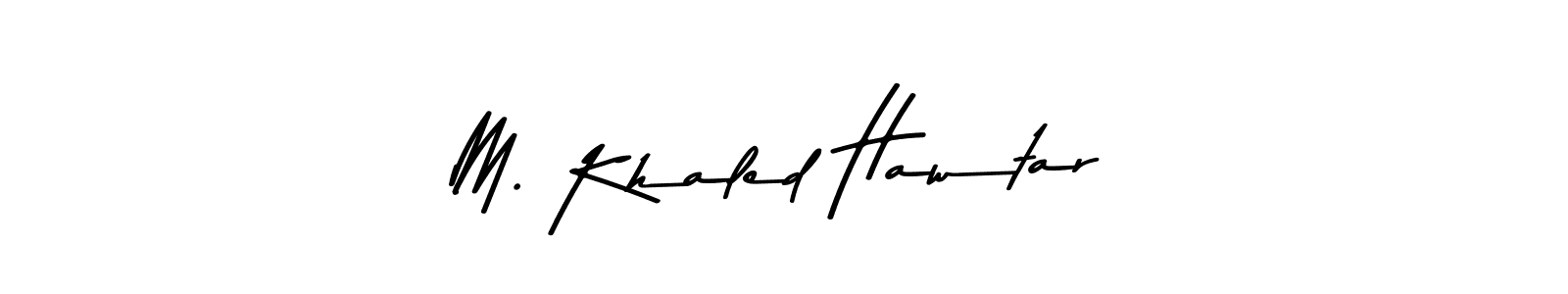 The best way (Asem Kandis PERSONAL USE) to make a short signature is to pick only two or three words in your name. The name M. Khaled Hawtar include a total of six letters. For converting this name. M. Khaled Hawtar signature style 9 images and pictures png