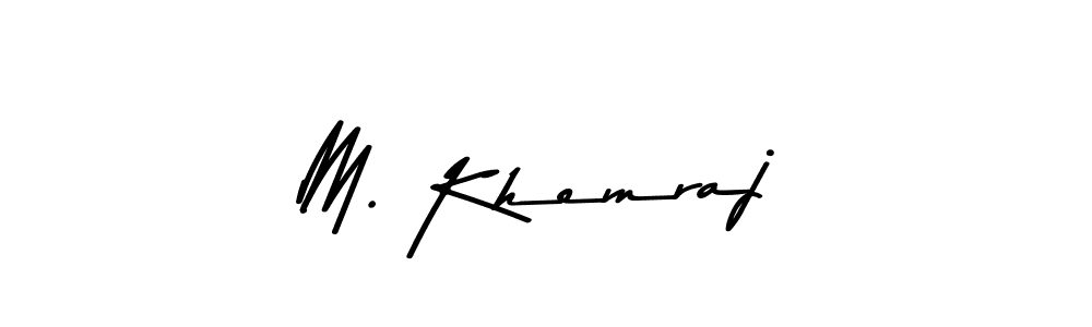 Asem Kandis PERSONAL USE is a professional signature style that is perfect for those who want to add a touch of class to their signature. It is also a great choice for those who want to make their signature more unique. Get M. Khemraj name to fancy signature for free. M. Khemraj signature style 9 images and pictures png