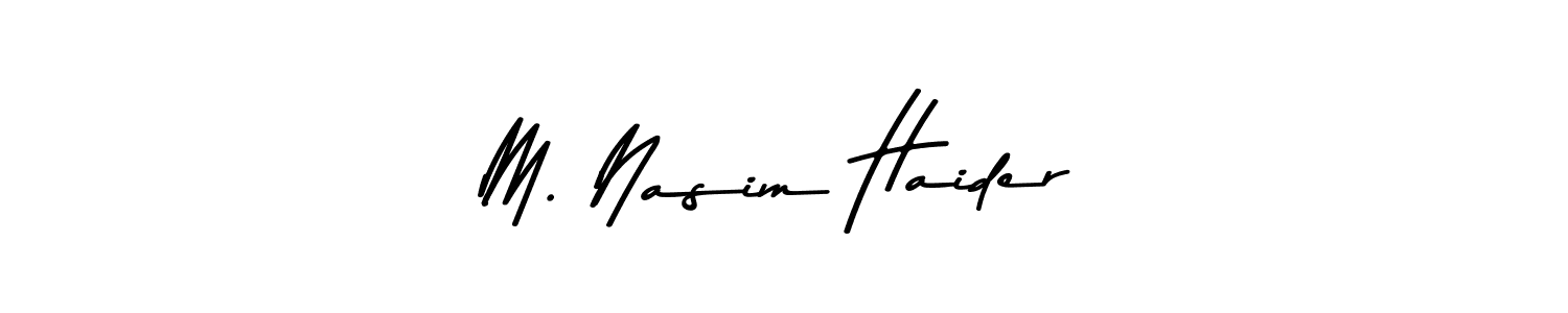 Make a beautiful signature design for name M. Nasim Haider. Use this online signature maker to create a handwritten signature for free. M. Nasim Haider signature style 9 images and pictures png