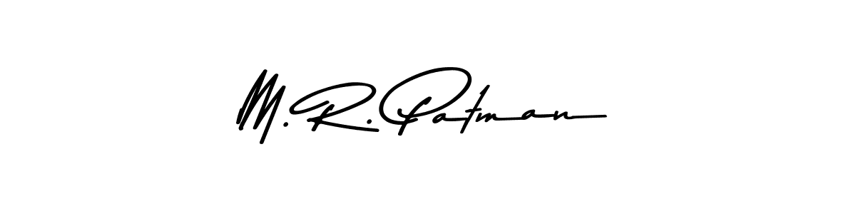 Use a signature maker to create a handwritten signature online. With this signature software, you can design (Asem Kandis PERSONAL USE) your own signature for name M. R. Patman. M. R. Patman signature style 9 images and pictures png