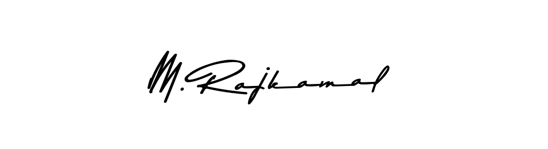 The best way (Asem Kandis PERSONAL USE) to make a short signature is to pick only two or three words in your name. The name M. Rajkamal include a total of six letters. For converting this name. M. Rajkamal signature style 9 images and pictures png