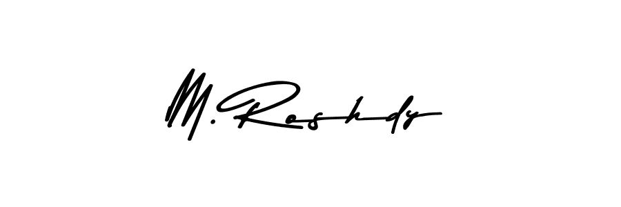 Asem Kandis PERSONAL USE is a professional signature style that is perfect for those who want to add a touch of class to their signature. It is also a great choice for those who want to make their signature more unique. Get M. Roshdy name to fancy signature for free. M. Roshdy signature style 9 images and pictures png