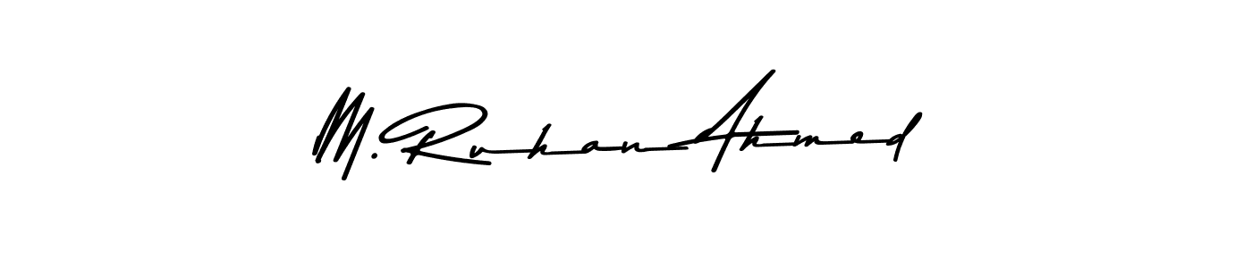 How to Draw M. Ruhan Ahmed signature style? Asem Kandis PERSONAL USE is a latest design signature styles for name M. Ruhan Ahmed. M. Ruhan Ahmed signature style 9 images and pictures png