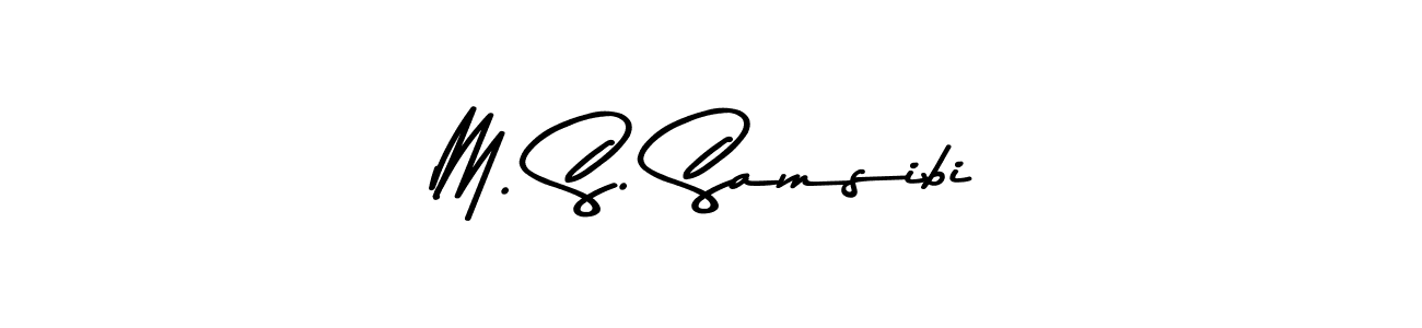 Best and Professional Signature Style for M. S. Samsibi. Asem Kandis PERSONAL USE Best Signature Style Collection. M. S. Samsibi signature style 9 images and pictures png