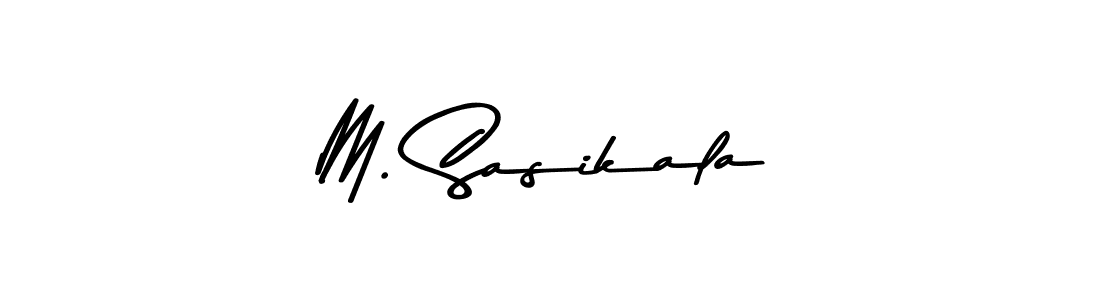 The best way (Asem Kandis PERSONAL USE) to make a short signature is to pick only two or three words in your name. The name M. Sasikala include a total of six letters. For converting this name. M. Sasikala signature style 9 images and pictures png