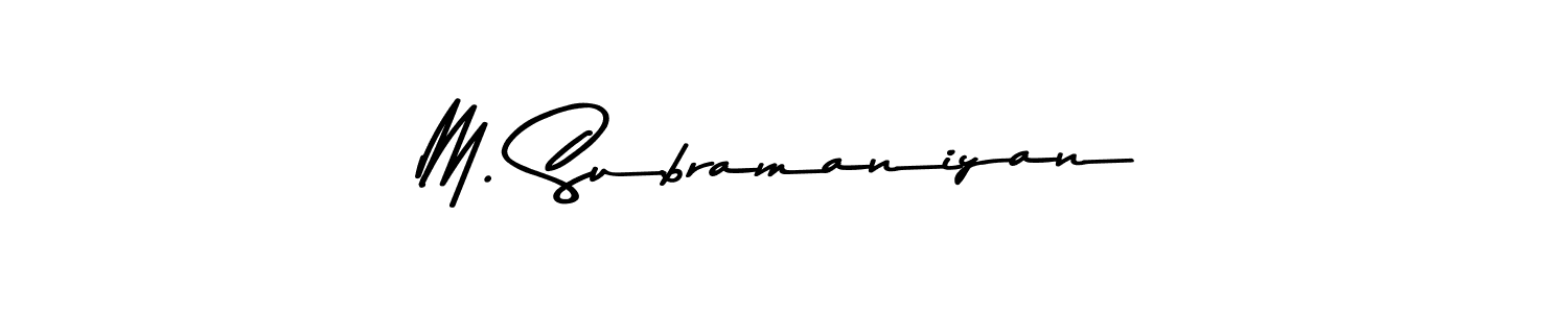 You can use this online signature creator to create a handwritten signature for the name M. Subramaniyan. This is the best online autograph maker. M. Subramaniyan signature style 9 images and pictures png