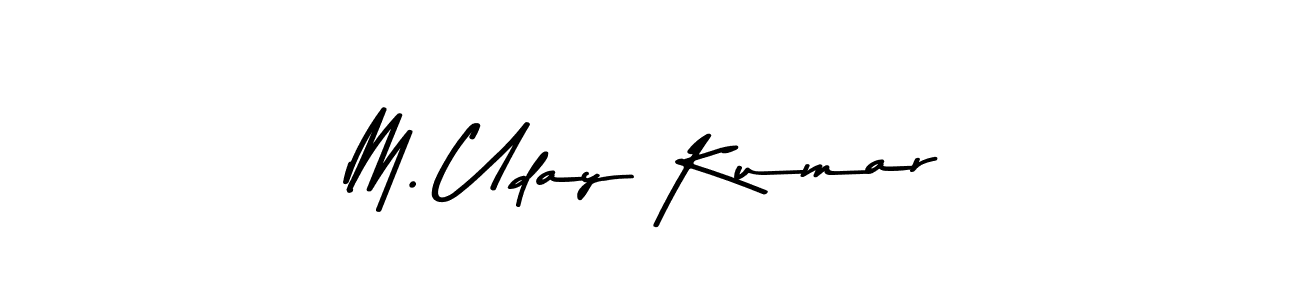 M. Uday Kumar stylish signature style. Best Handwritten Sign (Asem Kandis PERSONAL USE) for my name. Handwritten Signature Collection Ideas for my name M. Uday Kumar. M. Uday Kumar signature style 9 images and pictures png