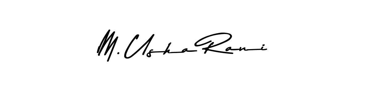 You can use this online signature creator to create a handwritten signature for the name M. Usha Rani. This is the best online autograph maker. M. Usha Rani signature style 9 images and pictures png