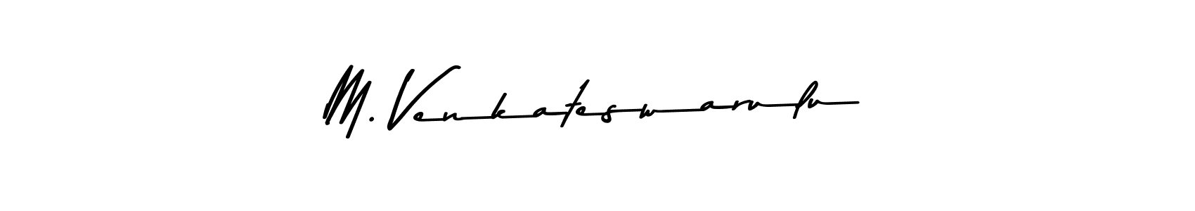 How to make M. Venkateswarulu name signature. Use Asem Kandis PERSONAL USE style for creating short signs online. This is the latest handwritten sign. M. Venkateswarulu signature style 9 images and pictures png