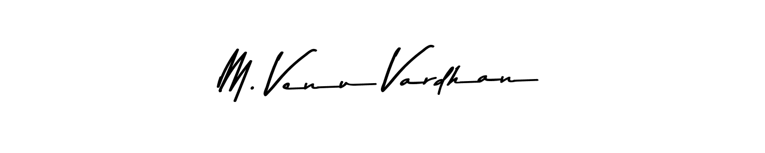 This is the best signature style for the M. Venu Vardhan name. Also you like these signature font (Asem Kandis PERSONAL USE). Mix name signature. M. Venu Vardhan signature style 9 images and pictures png