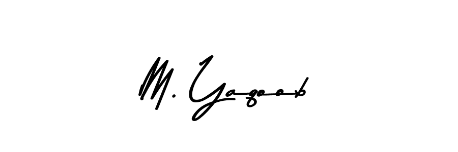 Make a beautiful signature design for name M. Yaqoob. With this signature (Asem Kandis PERSONAL USE) style, you can create a handwritten signature for free. M. Yaqoob signature style 9 images and pictures png