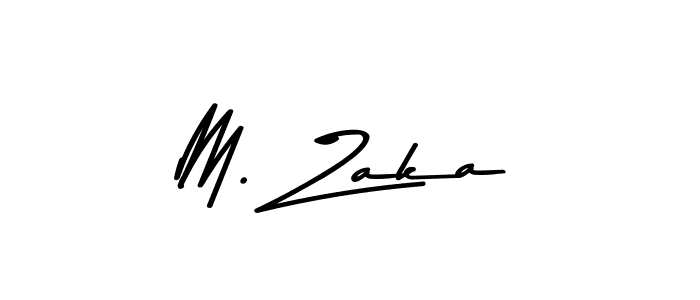 Design your own signature with our free online signature maker. With this signature software, you can create a handwritten (Asem Kandis PERSONAL USE) signature for name M. Zaka. M. Zaka signature style 9 images and pictures png