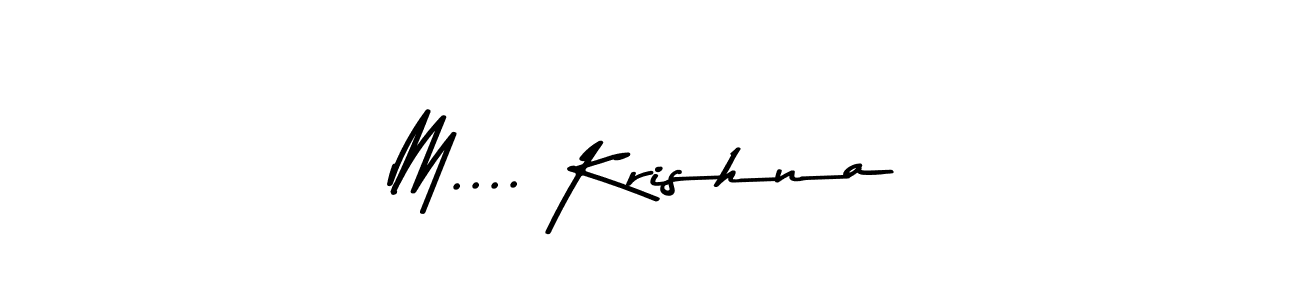 Asem Kandis PERSONAL USE is a professional signature style that is perfect for those who want to add a touch of class to their signature. It is also a great choice for those who want to make their signature more unique. Get M.... Krishna name to fancy signature for free. M.... Krishna signature style 9 images and pictures png