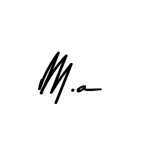 Use a signature maker to create a handwritten signature online. With this signature software, you can design (Asem Kandis PERSONAL USE) your own signature for name M.a. M.a signature style 9 images and pictures png