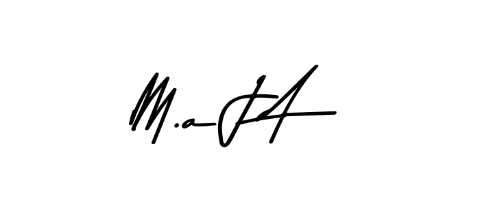 Make a beautiful signature design for name M.a J A. With this signature (Asem Kandis PERSONAL USE) style, you can create a handwritten signature for free. M.a J A signature style 9 images and pictures png