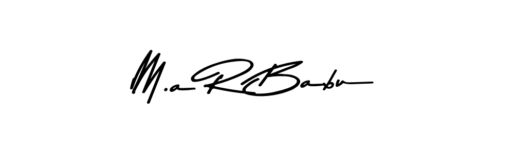 Also we have M.a R Babu name is the best signature style. Create professional handwritten signature collection using Asem Kandis PERSONAL USE autograph style. M.a R Babu signature style 9 images and pictures png