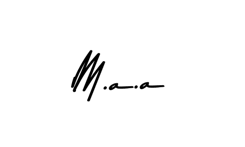 Create a beautiful signature design for name M.a.a. With this signature (Asem Kandis PERSONAL USE) fonts, you can make a handwritten signature for free. M.a.a signature style 9 images and pictures png