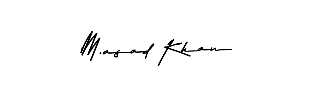 Make a beautiful signature design for name M.asad Khan. Use this online signature maker to create a handwritten signature for free. M.asad Khan signature style 9 images and pictures png