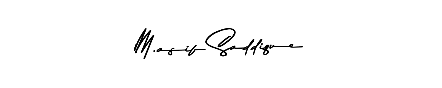 The best way (Asem Kandis PERSONAL USE) to make a short signature is to pick only two or three words in your name. The name M.asif Saddique include a total of six letters. For converting this name. M.asif Saddique signature style 9 images and pictures png