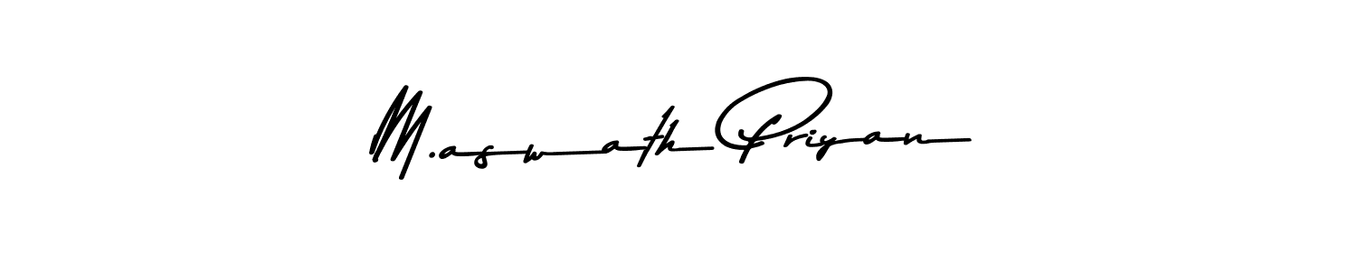 You can use this online signature creator to create a handwritten signature for the name M.aswath Priyan. This is the best online autograph maker. M.aswath Priyan signature style 9 images and pictures png