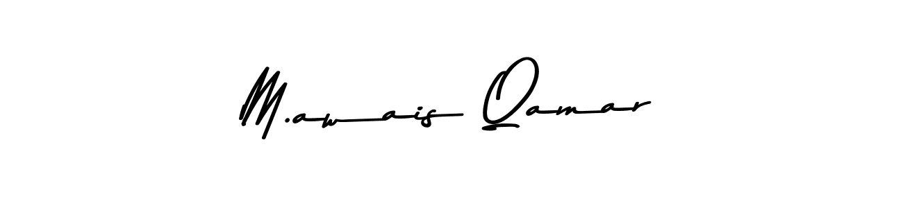 Make a beautiful signature design for name M.awais Qamar. With this signature (Asem Kandis PERSONAL USE) style, you can create a handwritten signature for free. M.awais Qamar signature style 9 images and pictures png