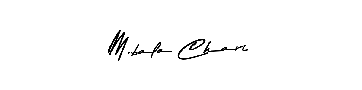 How to make M.bala Chari signature? Asem Kandis PERSONAL USE is a professional autograph style. Create handwritten signature for M.bala Chari name. M.bala Chari signature style 9 images and pictures png