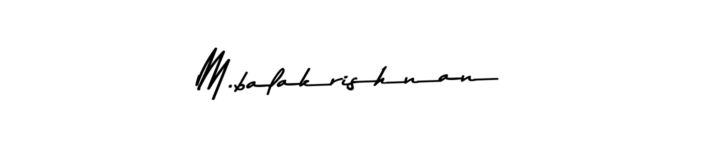 Make a beautiful signature design for name M.balakrishnan. Use this online signature maker to create a handwritten signature for free. M.balakrishnan signature style 9 images and pictures png