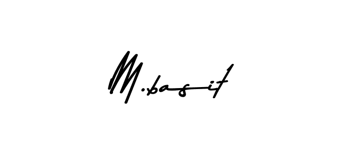 How to make M.basit signature? Asem Kandis PERSONAL USE is a professional autograph style. Create handwritten signature for M.basit name. M.basit signature style 9 images and pictures png