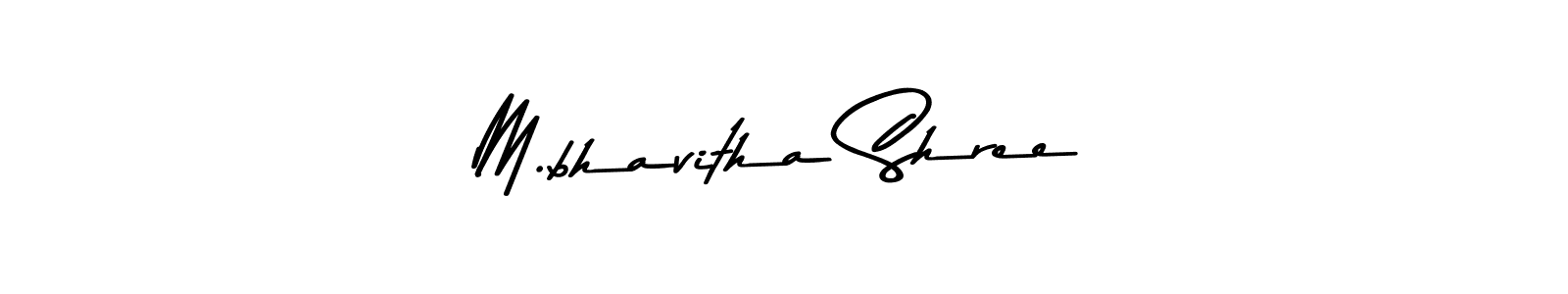 Design your own signature with our free online signature maker. With this signature software, you can create a handwritten (Asem Kandis PERSONAL USE) signature for name M.bhavitha Shree. M.bhavitha Shree signature style 9 images and pictures png