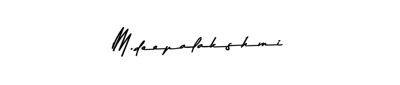 Similarly Asem Kandis PERSONAL USE is the best handwritten signature design. Signature creator online .You can use it as an online autograph creator for name M.deepalakshmi. M.deepalakshmi signature style 9 images and pictures png
