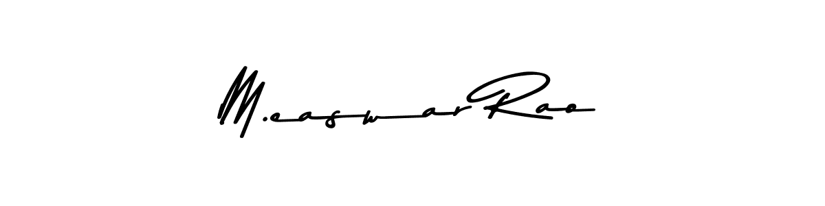 You can use this online signature creator to create a handwritten signature for the name M.easwar Rao. This is the best online autograph maker. M.easwar Rao signature style 9 images and pictures png