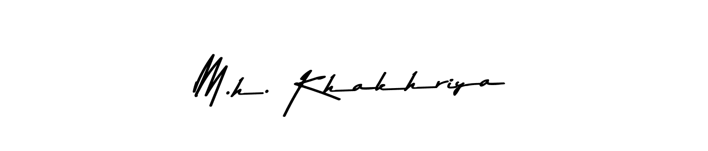 if you are searching for the best signature style for your name M.h. Khakhriya. so please give up your signature search. here we have designed multiple signature styles  using Asem Kandis PERSONAL USE. M.h. Khakhriya signature style 9 images and pictures png