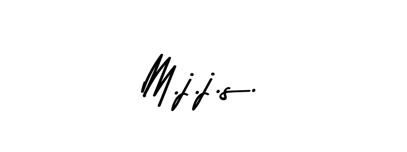 The best way (Asem Kandis PERSONAL USE) to make a short signature is to pick only two or three words in your name. The name M.j.j.s. include a total of six letters. For converting this name. M.j.j.s. signature style 9 images and pictures png