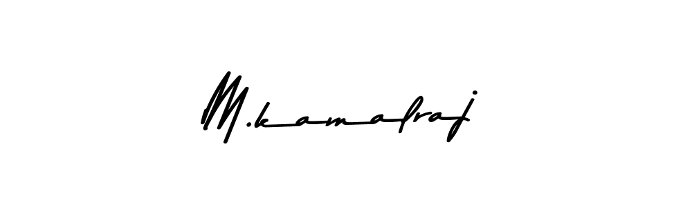 Use a signature maker to create a handwritten signature online. With this signature software, you can design (Asem Kandis PERSONAL USE) your own signature for name M.kamalraj. M.kamalraj signature style 9 images and pictures png